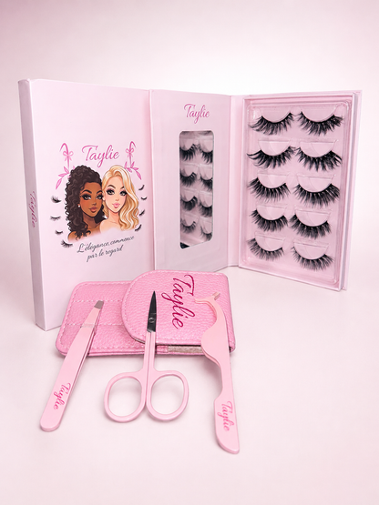 Coffret Faux Cils à Colle Taylie Paris (avec accessoires)